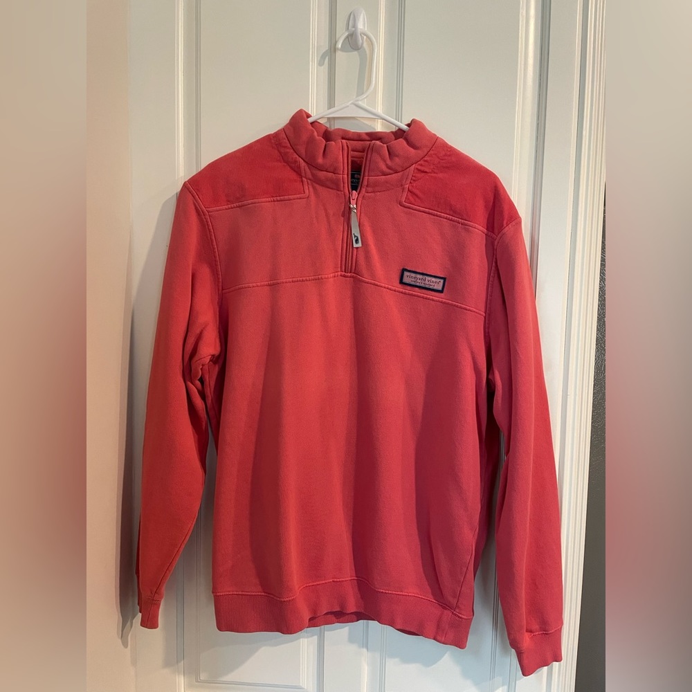 Vineyard Vines Pink 3/4 Zip Pullover. Size Small.